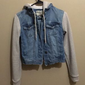 Jean jacket/hoodie size small